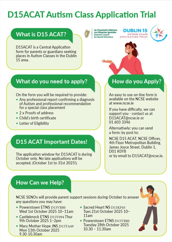 D15 ACAT enrolment information poster